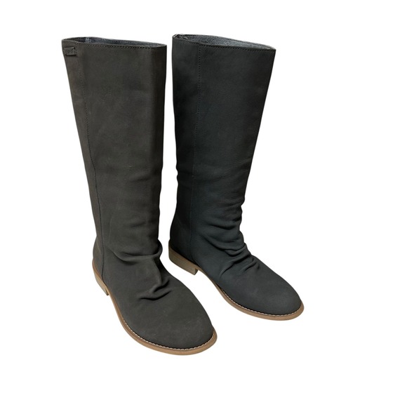 Emu Australia Shoes - Emu Australia Tall Suede Slouch Boots Dark Gray Women's US 9